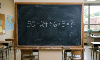 Você resolve 50 − 24 ÷ 6 × 3 em menos de 10 segundos?