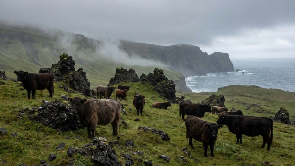 Cinco vacas deixadas em uma ilha em 1871 deram origem a um rebanho que intrigou a ciência por gerações