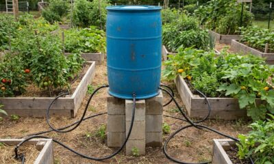 Engenheiro agrícola explica como montar um reservatório de água para hortas com bombonas recicladas sem usar bombas