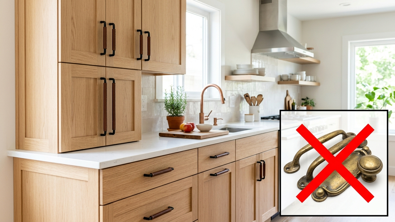 Adeus armários velhos na cozinha: a nova técnica de trocar os puxadores por modelos em couro legítimo para renovar os móveis em apenas 5 minutos