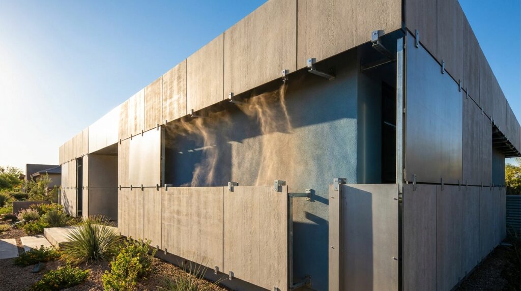 Fachada ventilada ajuda a reduzir o calor dentro de casa sem aumentar o consumo de energia