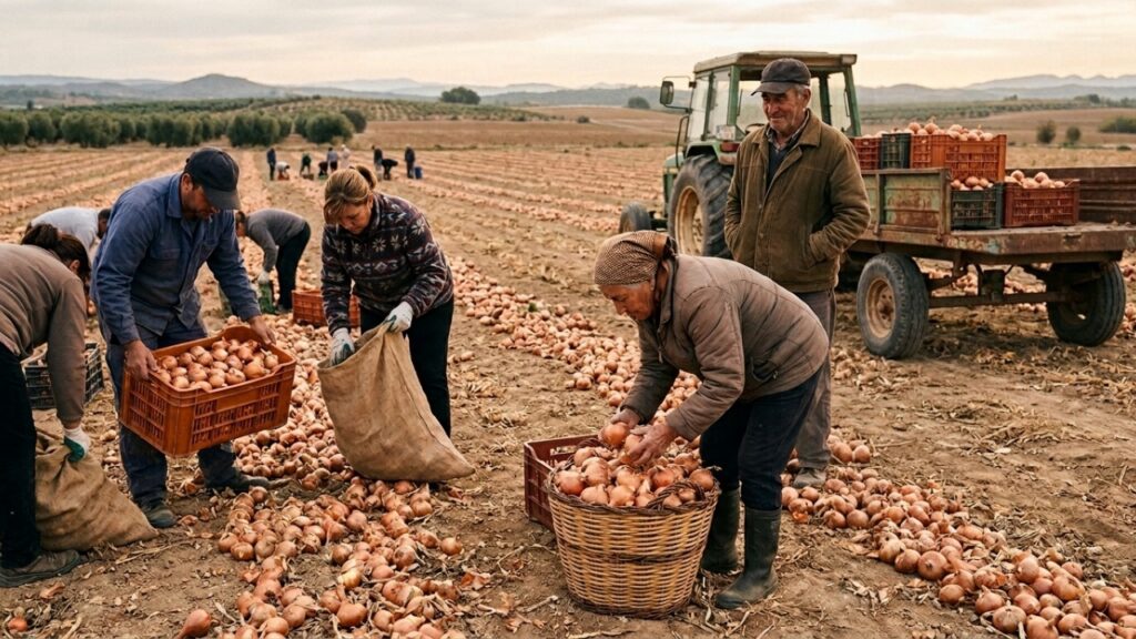 Agricultor colhe 200 toneladas de cebola, mas prefere doar tudo ao descobrir que receberia apenas cerca de R$ 0,76 por quilo