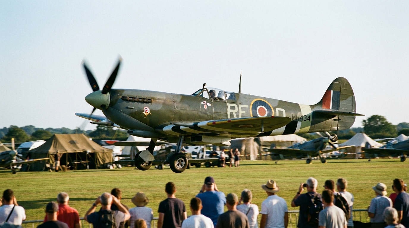 Mais de 80 anos após a Segunda Guerra, o famoso caça britânico voltou a voar em um evento histórico