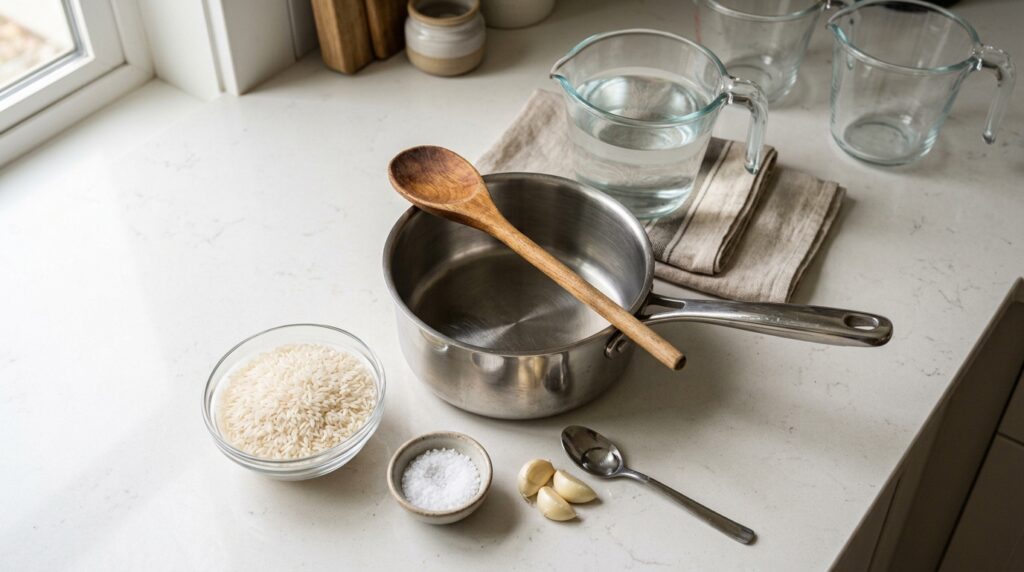 Chefs de cozinha concordam: "Coloque uma colher de vinagre na água de cozimento do arroz". Uma dica simples que faz toda a diferença