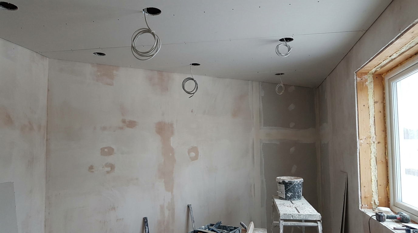 O que instalar primeiro no forro de gesso: iluminação ou pintura? Essa é a ordem correta