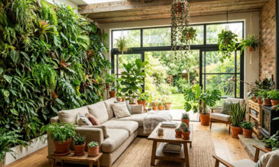 Adeus ambientes cinzas e fechados: a nova onda da decoração biofílica para integrar elementos da natureza dentro de casa com grande vantagem