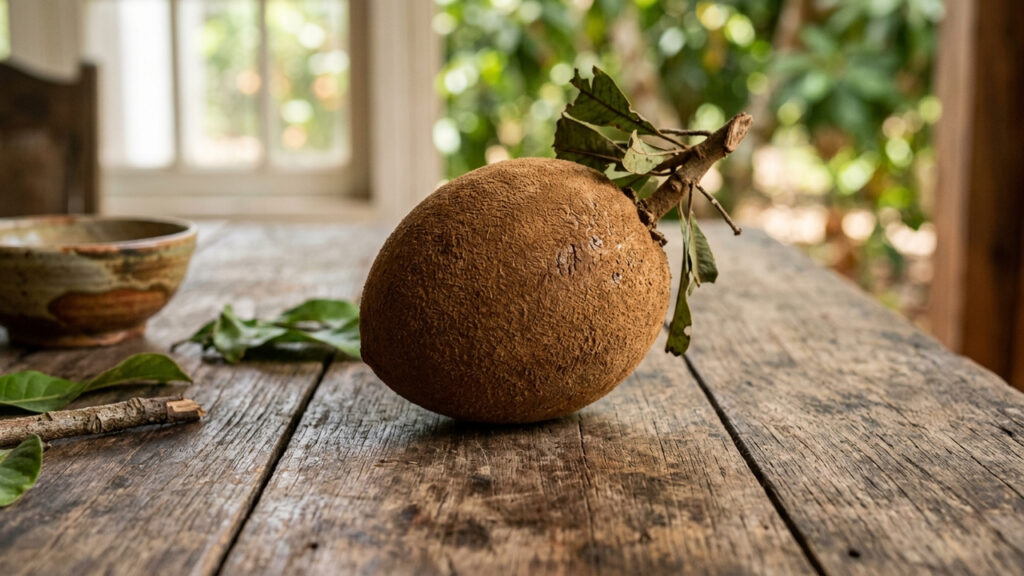 Essa fruta nativa tem sabor doce de pudim de caramelo e nasce em uma árvore de grande porte com sombra generosa para o quintal