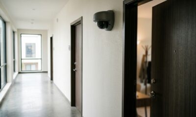 Ela descobriu que a câmera do vizinho filmava sua casa e foi à Justiça