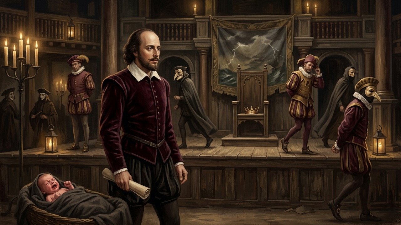 William Shakespeare sobre o nascimento: “Choramos porque acabamos de chegar a um mundo de dementes.” Uma reflexão ácida sobre a condição humana
