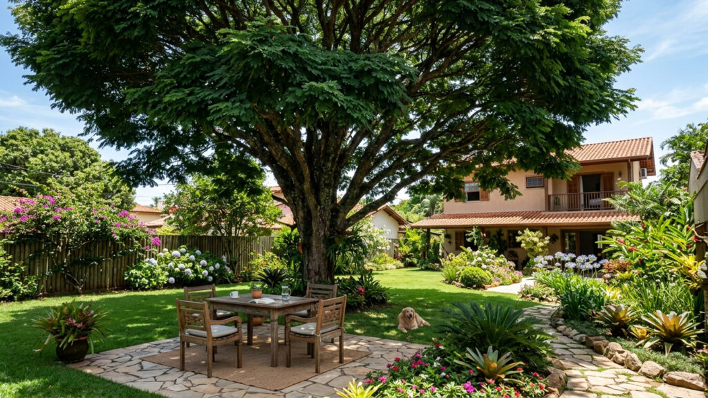 Essa árvore de grande porte atua como um ar-condicionado natural e consegue reduzir a temperatura do quintal de casa de forma surpreendente