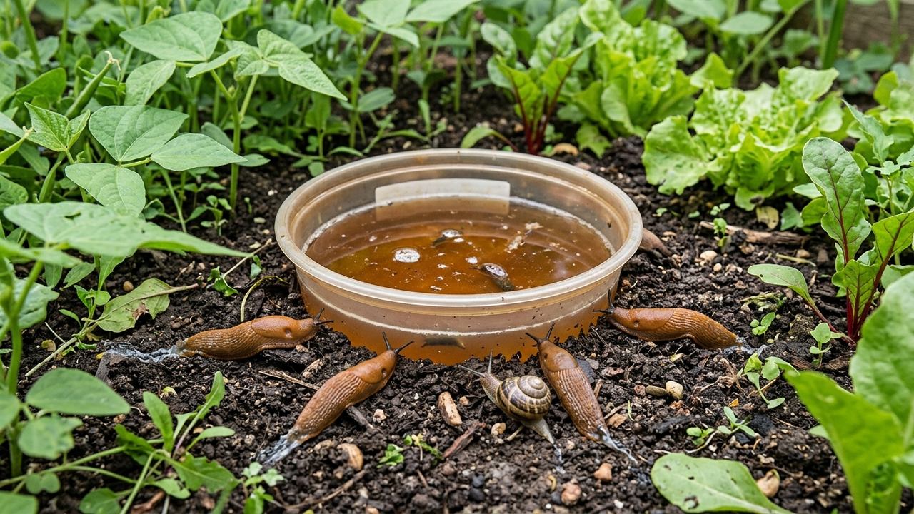 Esse líquido inusitado atrai lesmas e caracóis para longe da horta de forma irreversível: o truque com a bebida do seu final de semana