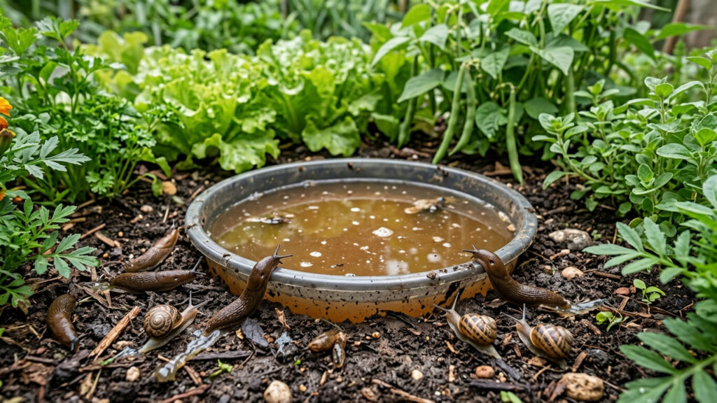 Esse líquido inusitado atrai lesmas e caracóis para longe da horta de forma irreversível: o truque com a bebida do seu final de semana