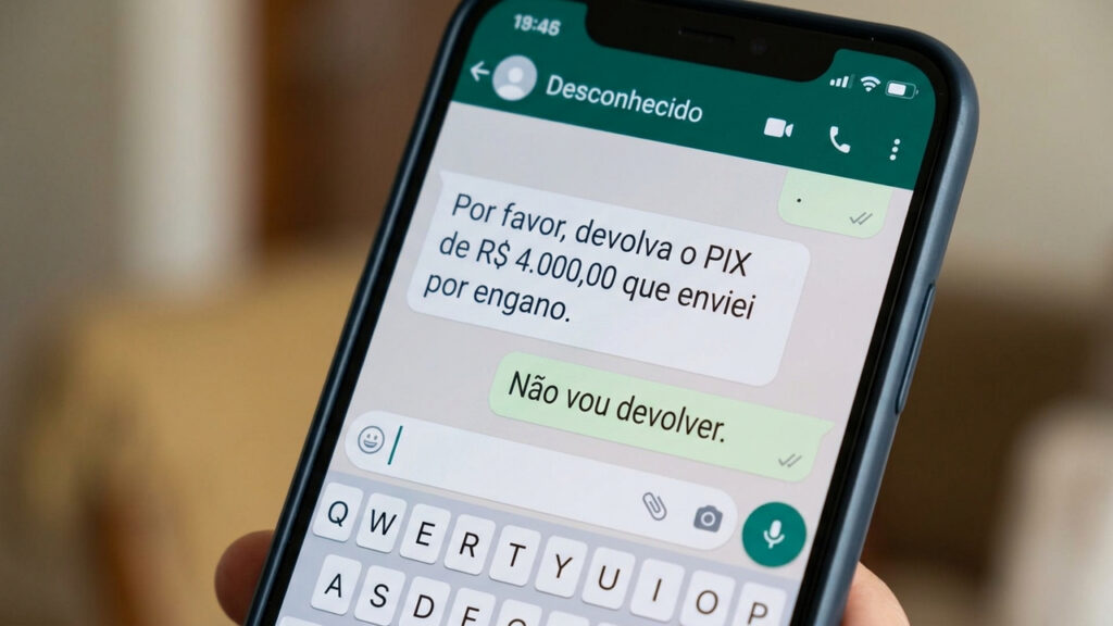 Mulher faz PIX de R$ 4 mil por engano e destinatário vira alvo de inquérito policial por apropriação indébita ao se recusar a devolver