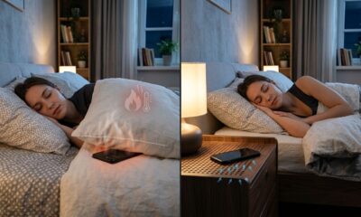 Qual é a distância segura para deixar o celular na cama antes de dormir
