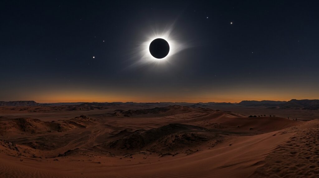 Depois de 77 anos: eclipse excepcional na Arábia Saudita promete transformar o dia em noite na próxima segunda-feira