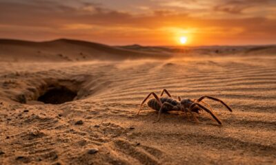 O aracnídeo que suporta calor extremo em alguns dos desertos mais secos do mundo