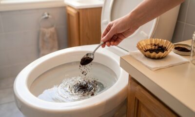 Colocar borra de café no vaso sanitário: para que serve e por que recomendam deixar agir durante a noite