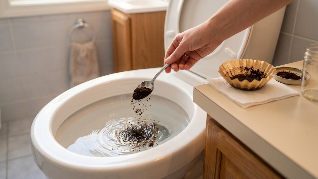 Colocar borra de café no vaso sanitário: para que serve e por que recomendam deixar agir durante a noite