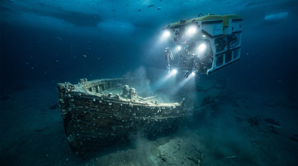 Cientistas mergulham até navios lendários da exploração polar e revelam imagens inéditas dos destroços