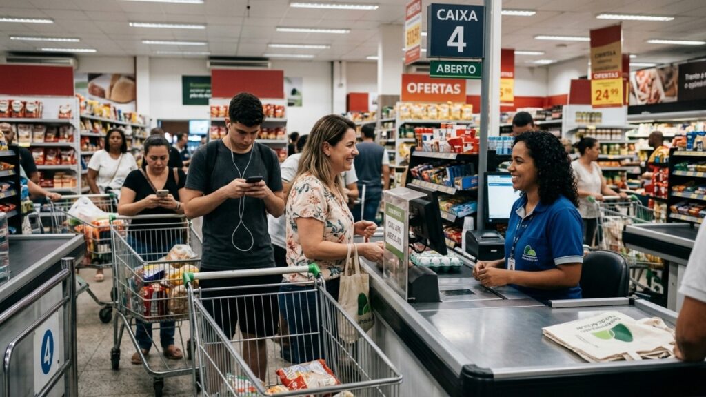 A psicologia aponta que conversar com o caixa do supermercado não é apenas simpatia, mas pode revelar alta inteligência emocional