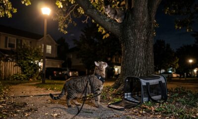 Gato começa a miar sem parar durante passeio com a família e soluciona mistério de dois meses