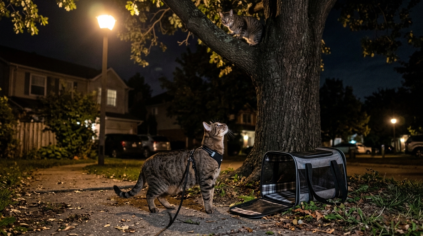 Gato começa a miar sem parar durante passeio com a família e soluciona mistério de dois meses