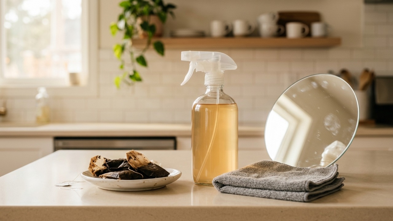 Não jogue fora os sachês de chá usados: o truque simples para limpar espelhos e janelas sem deixar marcas
