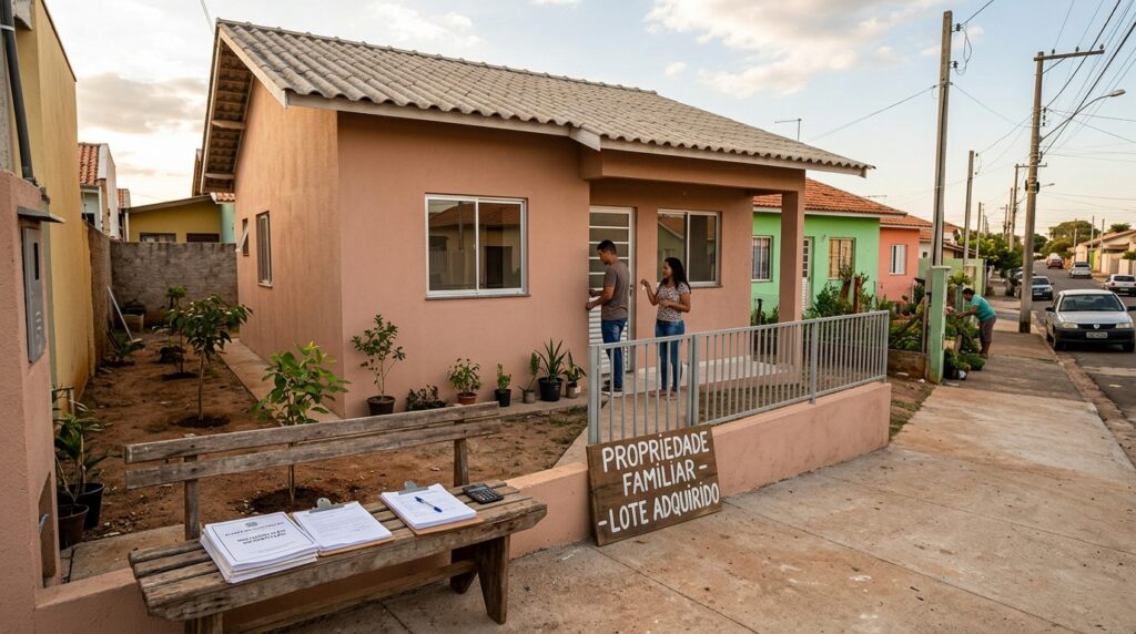 Família mora há 5 anos em terreno abandonado, gasta R$ 80 mil para construir casa simples e antigo dono reaparece exigindo a saída imediata