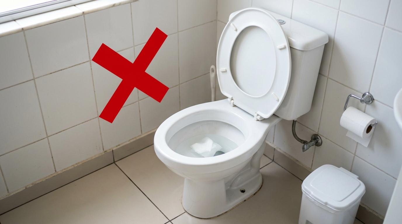Papel higiênico no vaso sanitário: quando pode descer e quando vira dor de cabeça no encanamento