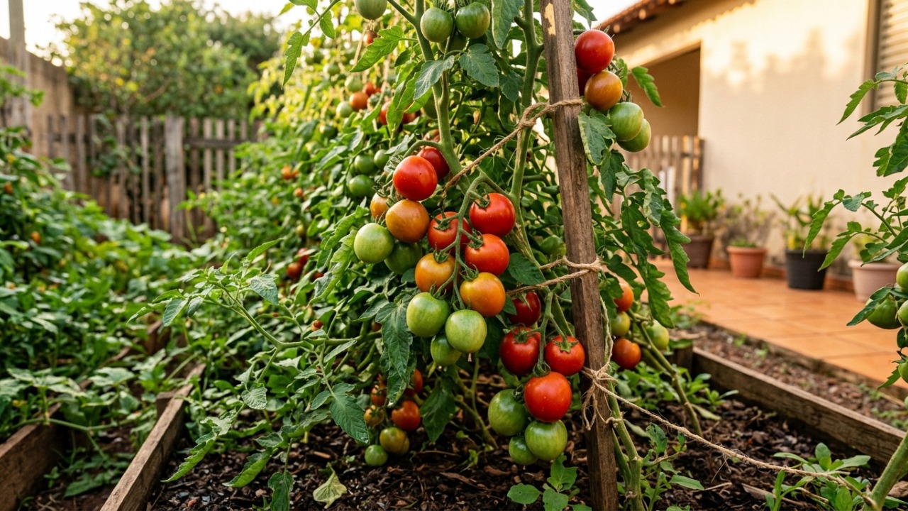 Nem mais fertilizante, nem produto caro: estes cuidados ajudam os tomates a amadurecerem mais rápido no próprio pé