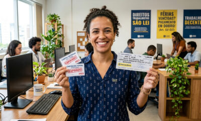 Empregado acumula duas férias seguidas sem tirar por pedido da empresa e recebe indenização em dobro com base nas leis trabalhistas