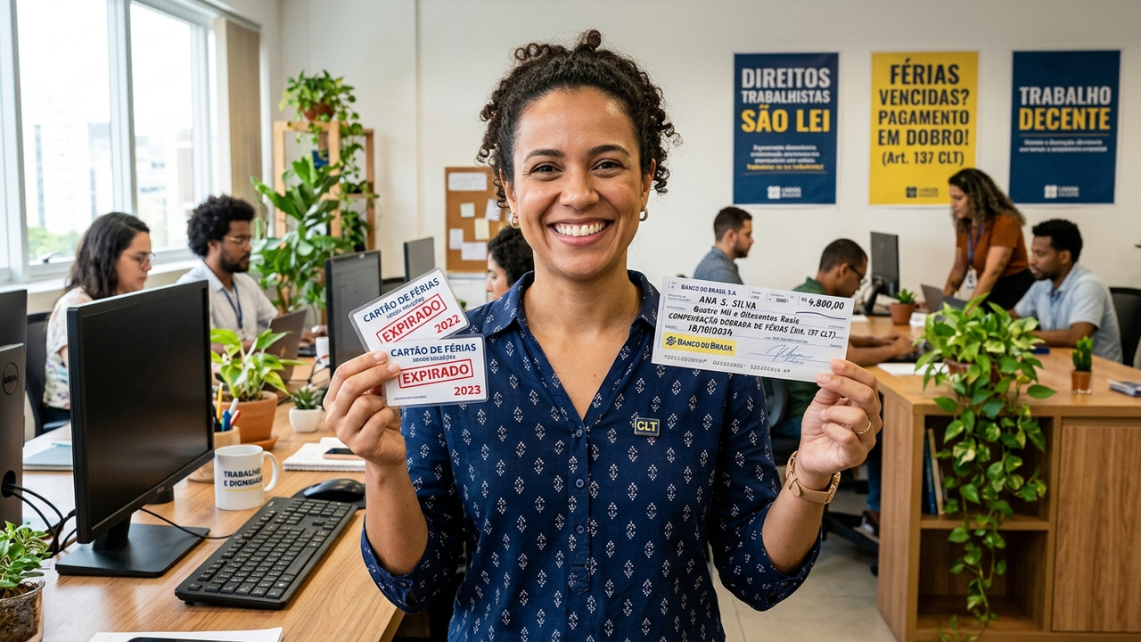Empregado acumula duas férias seguidas sem tirar por pedido da empresa e recebe indenização em dobro com base nas leis trabalhistas
