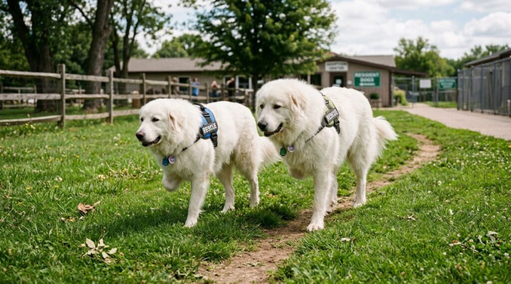 Dois cães na lista de eutanásia perdem a mesma pata e descobrem que pertencem à mesma família