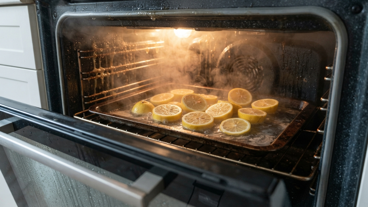 Adeus gordura no forno: a nova técnica com vapor de limão que derrete a sujeira incrustada em apenas 10 minutos