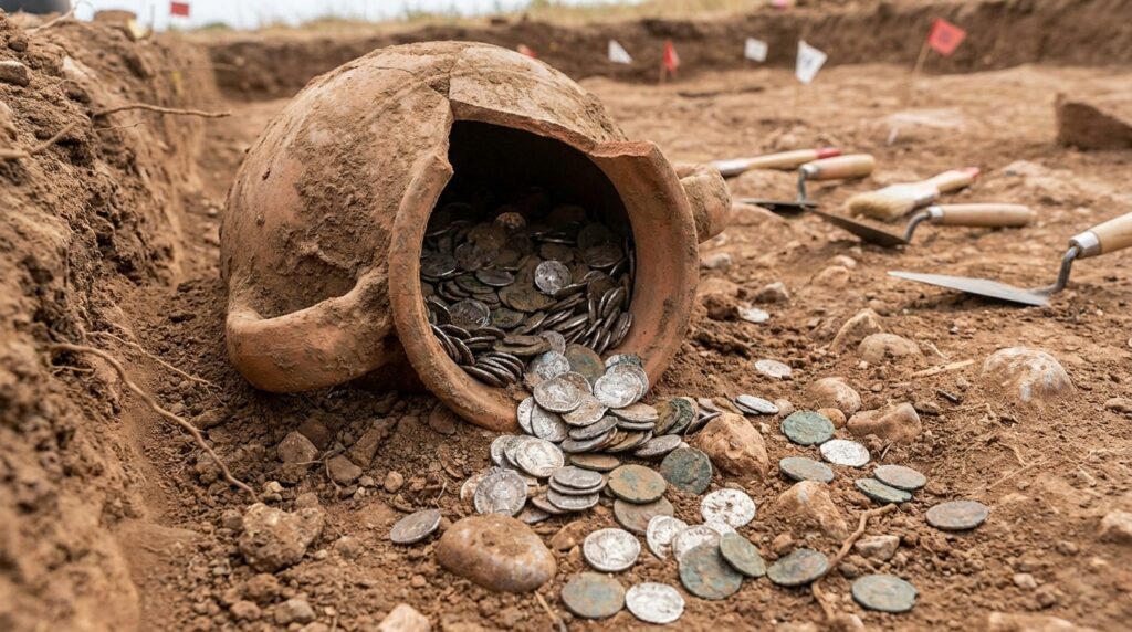 Tesouros esquecidos de moedas ajudam a mapear as maiores catástrofes do Império Romano