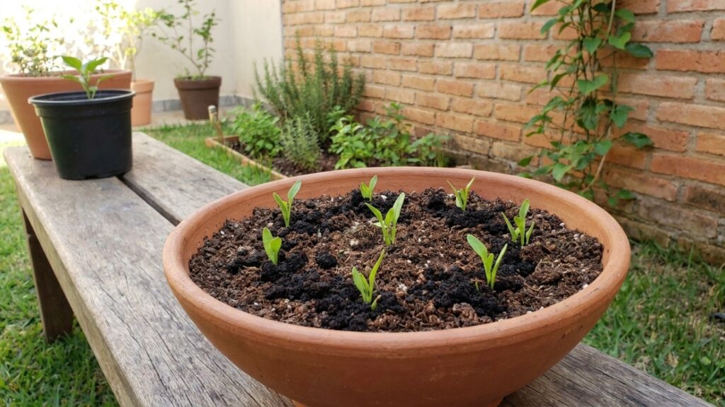 Coloque isso na terra do vaso e plantas fracas podem voltar a crescer sem precisar de adubo caro