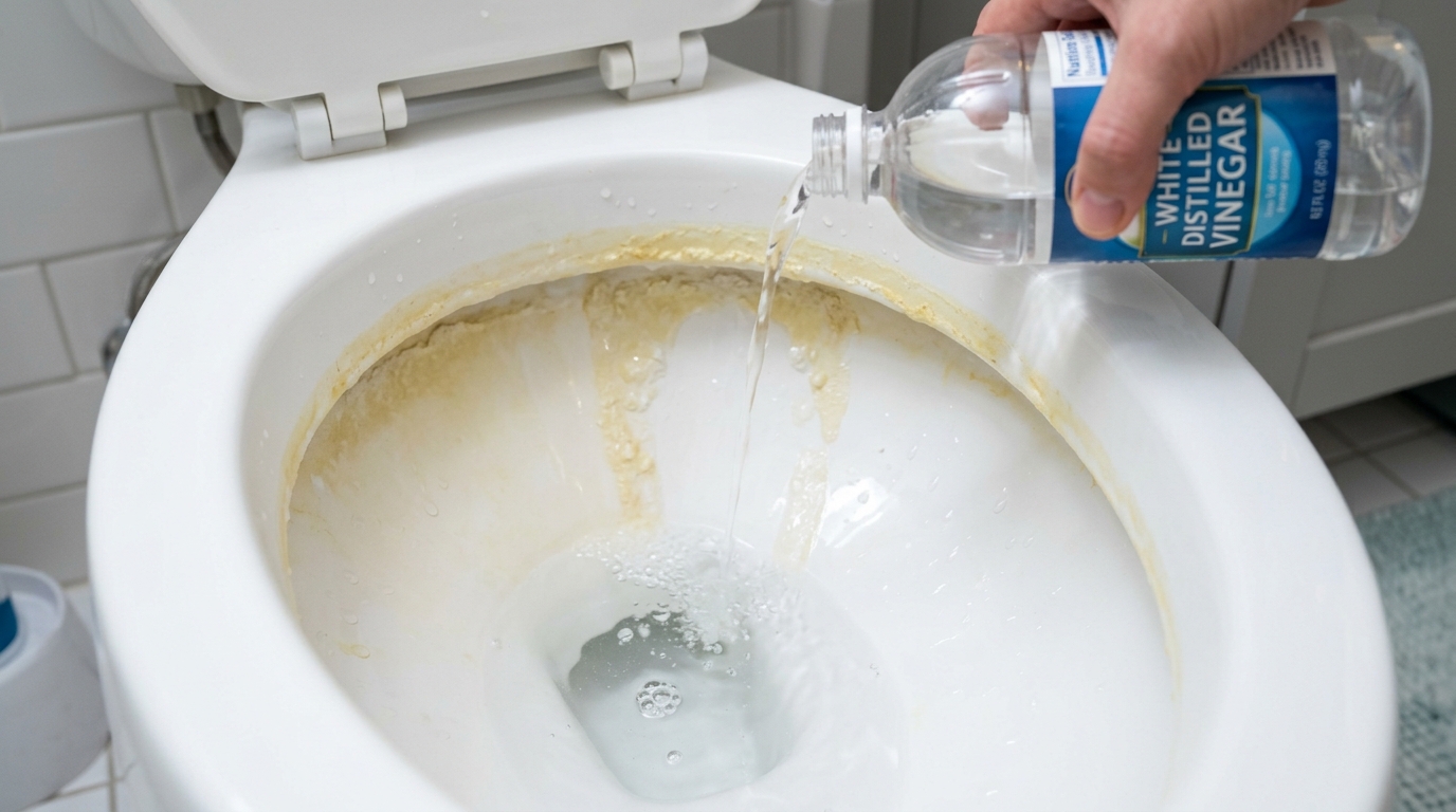 Como limpar o vaso sanitário encardido e remover o anel amarelado