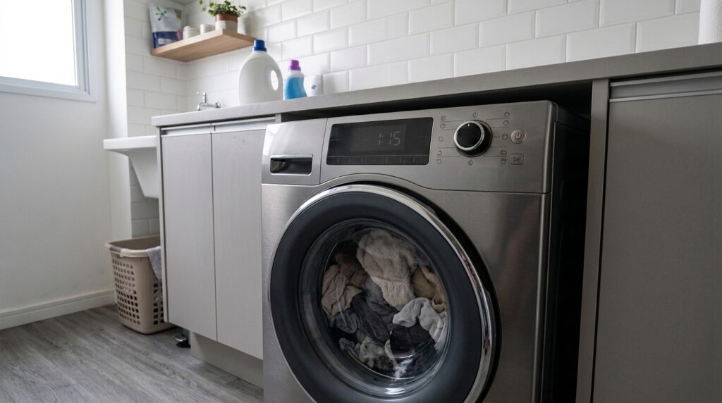 Família compra lava e seca de R$ 5.200 em 12 parcelas para o apartamento novo, com 12 dias a função secagem para de funcionar e a loja diz que precisa esperar a visita do técnico em até 30 dias, eles descobrem que a lei dá prazo máximo de 30 dias para resolver ou trocar
