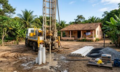 Família gasta R$ 15 mil para abrir um poço artesiano dentro de casa e é surpreendida por multa da fiscalização, porque a água subterrânea pertence ao Estado e não ao dono do terreno