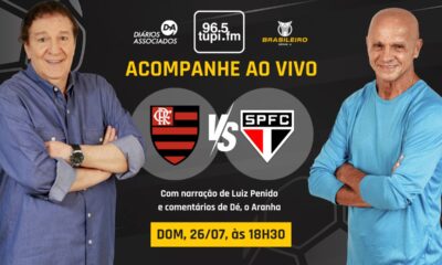 Ao vivo: Flamengo recebe o São Paulo no Maracanã pelo returno do Brasileirão