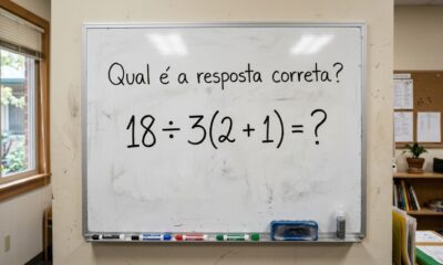 O desafio 18 ÷ 3(2 + 1) parece óbvio, mas muita gente discorda do resultado