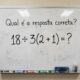 O desafio 18 ÷ 3(2 + 1) parece óbvio, mas muita gente discorda do resultado