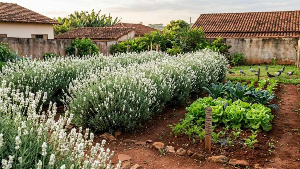 Esta flor branca parece apenas decorativa, mas pode ajudar a proteger plantas e hortaliças dos pombos