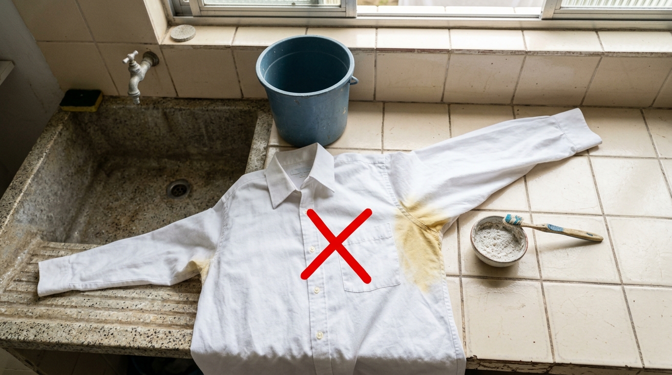 Manchas amarelas de suor em roupas brancas: a receita caseira barata que remove e deixas as roupas limpas