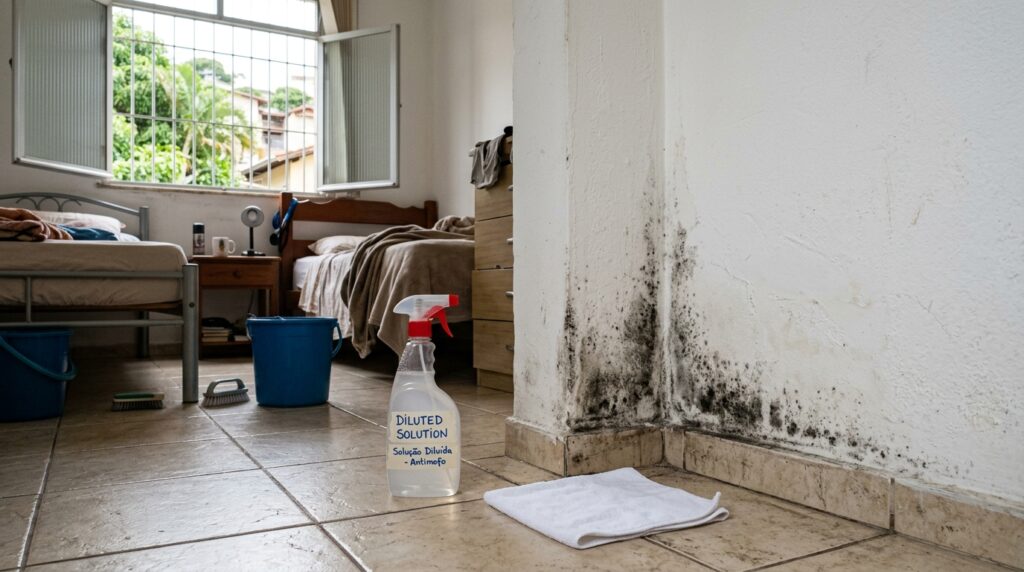 Como corrigir parede mofada e evitar que a mancha volte sem deixar marcas na pintura