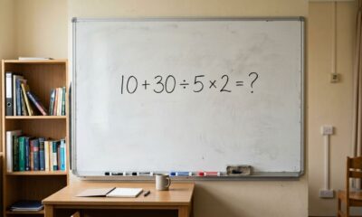 O cálculo 10 + 30 ÷ 5 × 2 parece fácil, mas pode enganar até os mais atentos