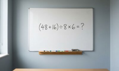 Você consegue resolver (48 + 16) ÷ 8 × 6 sem usar a calculadora?