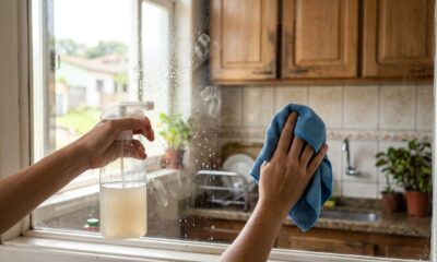 Espirrar vinagre quente nos vidros da casa: para que serve e por que recomendam na limpeza diária