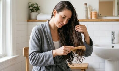 A dermatologista María Rogel ensina por que desembaraçar das pontas para a raiz protege os cabelos delicados