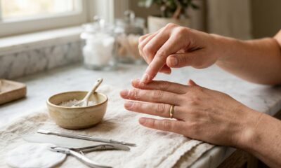 Uma colher de sal e algumas gotas de óleo 2 minutos antes da manicure: o truque para deixar as cutículas mais bonitas